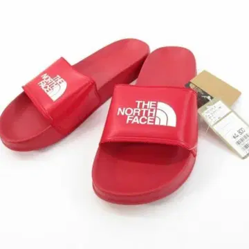 THE NORTH FACE 레드 슬라이드 샌들