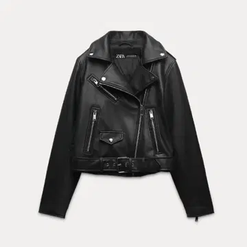 ZARA 인조 가죽 라이더 자켓