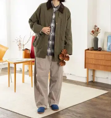퀼트 라이너 헌팅 자켓 카키 L