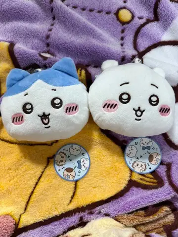 치이카와 (먼작귀) 하치와레 봉제 인형 패스 케이스 파우치