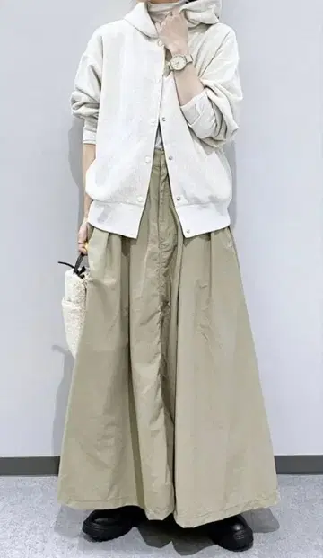 [니코앤드] 빈티지라이크 후드티 가디건 컬러/내추럴