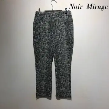 슬림핏 팬츠 블랙/화이트