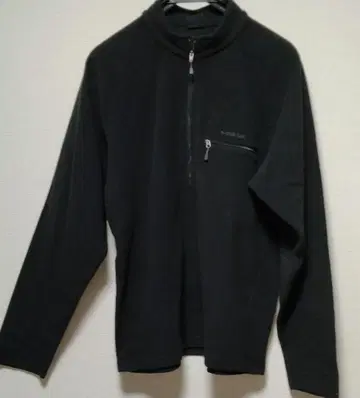 가을/겨울 몽벨 하프 지퍼 플리스 블랙 사이즈 XL