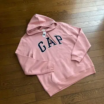 GAP 핑크 로고 후드티 후드 부착 후드티 L 사이즈
