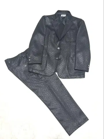 [ 새상품급 ] Prio Blanca 디자이너 셋업 수트 블랙 패턴