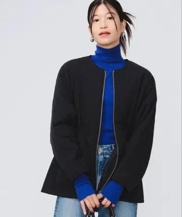 B:MING by BEAMS 드로우 스트링 충전솜 블루종 블랙