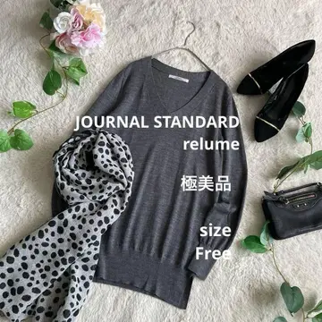 컨디션 최상 J/S/relume V넥 니트 풀오버 F 그레이