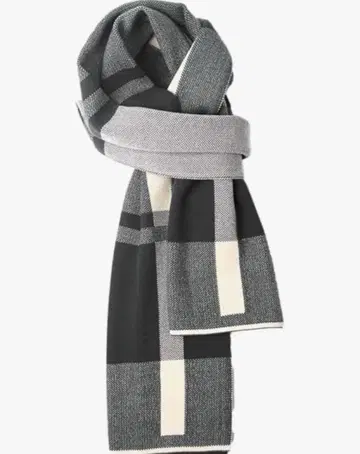 남성용 머플러 스톨 대형 니트 방한 체크 비즈니스 선물