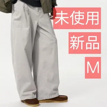 유니클로 JW ANDERSON 코듀로이 워크 팬츠 그레이 M