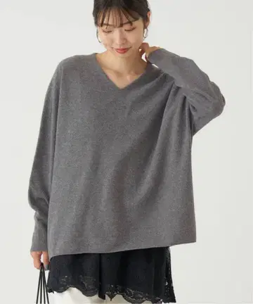IENA Fine 뉴질랜드 울 뉴앙스 V 풀오버