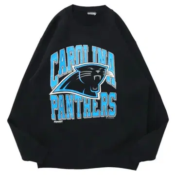 90s NFL PANTHERS 팀 로고 팀 맨투맨 미식축구 구제 의류