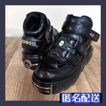 통굽 스니커즈 블랙 NEWROCK 스타일 부츠 신발 블랙 뉴락
