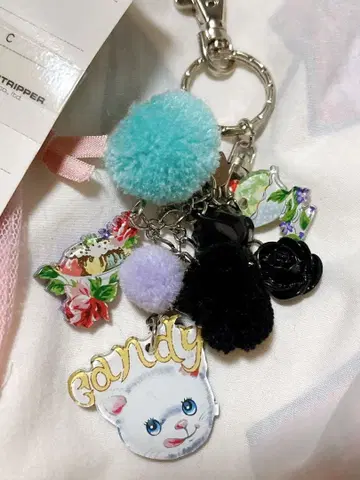 캔디 스트리퍼 캔디 스트리퍼 키링 참 블랙