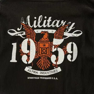 ALPHA INDUSTRIES 블랙 아메카지 써멀