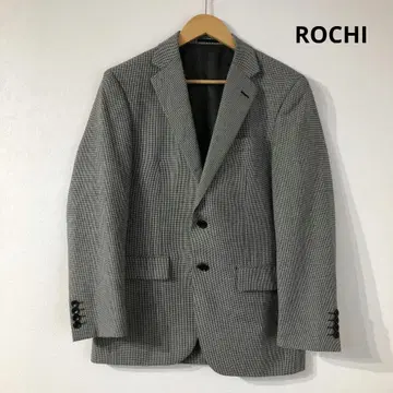 [ 새상품급 ] ROCHI 그레이 체크 무늬 비즈니스 자켓 수트
