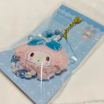 산리오 키디랜드 마이스위트피아노 봉제 인형 포함 스트랩 블루
