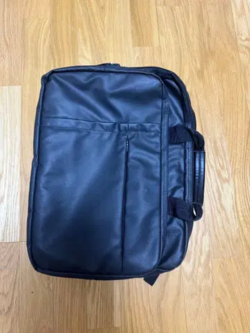 블랙 합성 피혁 비즈니스 백