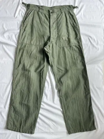 50~60s US.ARMY 퍼티그 팬츠 베이커 백 새틴 초기형