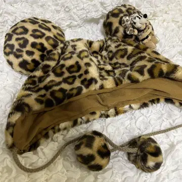 레오파드 무늬 미니 팬캡