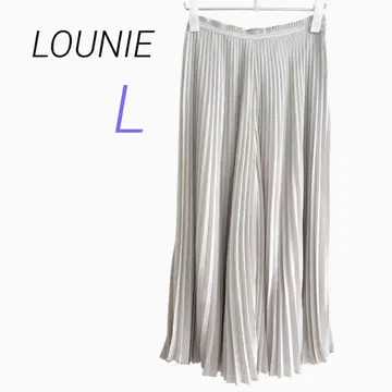LOUNIE [ L ] 라이트 베이지 플리츠 가우초 팬츠