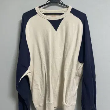 IMPRESTORE 트레이닝복 38 사이즈 아이보리/네이비