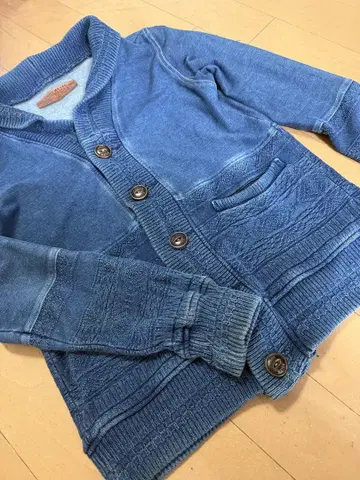 KRIFFMAYER 블루 데님 데님 자켓 남성용 인디고