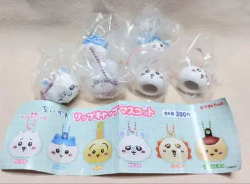 치이카와 립 캡 마스코트 치이카와 하치와레 모몽가 각 2개 세트