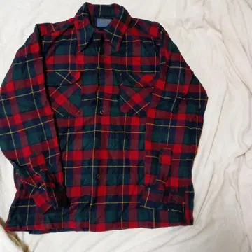 70s PENDLETON 보드 셔츠 체크 M 사이즈