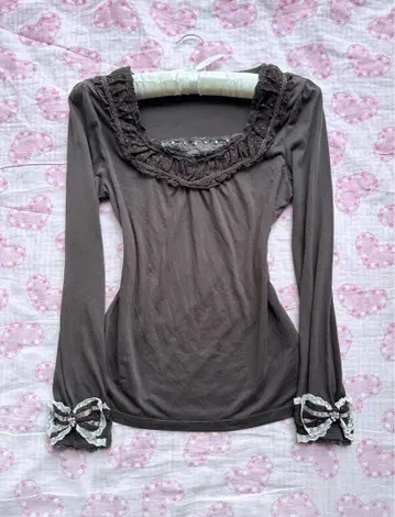 axes 엑시즈팜 리본 레이어드 스타일 y2k coquette 00s