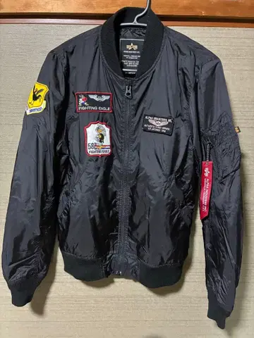 ALPHA INDUSTRIES MA-1 플라이트 자켓 블랙