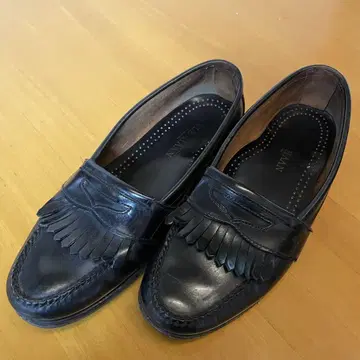 USA제 콜한 프린지 코인 로퍼 26.5cm 정도 블랙