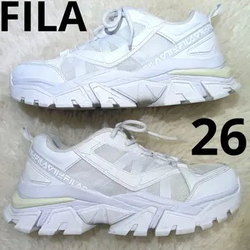 새상품급 FILA Z BUFFER 2 화이트 26.0cm 통굽