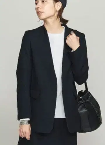 b&y 노카라 자켓 수트 셋업 팬츠 수트