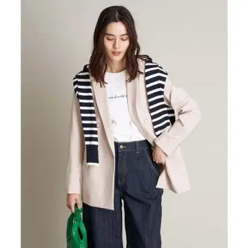 a.v.v [이지케어] 린넨 느낌 W 브레스 자켓 택 포함 새상품