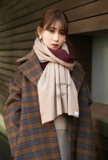 Herlipto 투톤 메시지 스카프