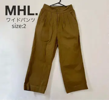 MHL. 와이드 팬츠 치노 팬츠 턱 팬츠