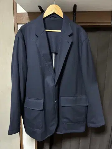 세단 올 파파스 네이비 울 테일러드 자켓