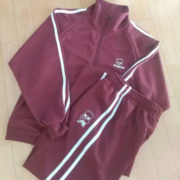 배드마츠마루 집업 라인 셋업 저지 보르도