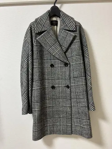 [ 새상품급 ] 투모로우랜드 울 캐시미어 글렌체크 코트