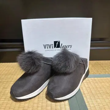 viVi fleurs 퍼 어그 부츠 24.0
