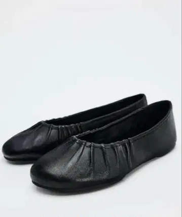 ZARA 가죽 발레리나 41