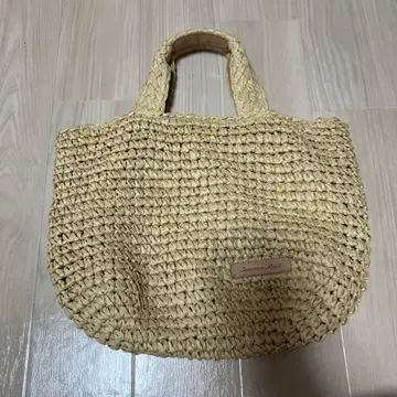 내추럴 스트로우 토트백 빅