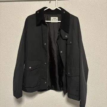 coen 블랙 코듀로이 옷깃 자켓