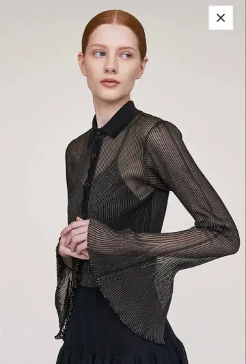 HYPHA LUCENT GLITTER SHIRT CARDIGAN