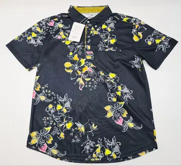 뽀로유시 00369 L 남성용 반팔 카리유시 의류 오키나와