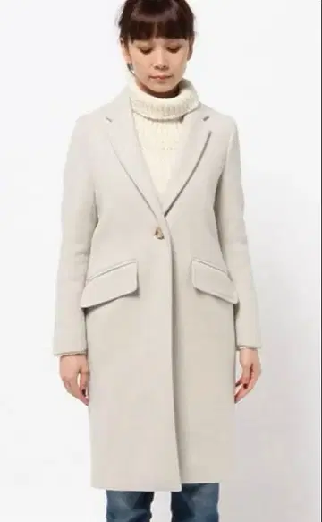 에디트폴르 체스터 코트 아이보리 34