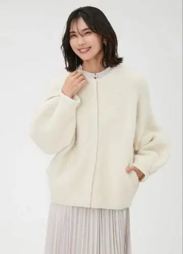 프레이 아이디 / 더블 페이스 라쿤 가디건 아우터