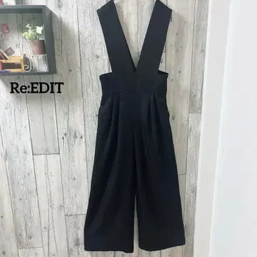 Re:EDIT (F) 올인원 살로펫 하이웨스트 블랙