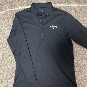 Callaway 블랙 긴팔 피케 셔츠 M