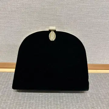 블랙 벨벳 아치형 파티 백
